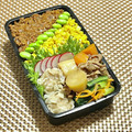 ふんにゃん's cooksnap of when they made 合い挽肉とコーンと枝豆のそぼろ丼.