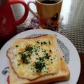 ひっこ's cooksnap of when they made ラピュタの目玉焼きトースト（改）.