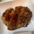さとみー。's cooksnap of when they made 揚げない♪メンチカツ.