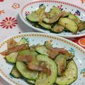 赤い電話's cooksnap of when they made シンプル♪ズッキーニのベーコン炒め.