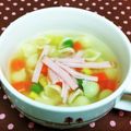 龍青空ママ's cooksnap of when they made マカロニスープ（火腿通粉）.