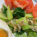 わたるんママ's cooksnap of when they made ごま風味香る！しらすと小松菜の麺つゆ炒め.