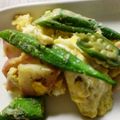 maruru-nn's cooksnap of when they made トロん！オクラとカマボコの玉子炒め.