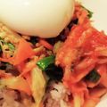 よしまれ's cooksnap of when they made ジューシーそぼろと野菜のビビンバ.