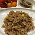 菜鳳子's cooksnap of when they made コーンと塩昆布のごはん.
