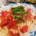 りのぽぽん☆'s cooksnap of when they made トマトと納豆の冷製パスタ.