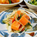 シルバニア's cooksnap of when they made サーモンと大葉の和え物.