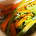 no1642's cooksnap of when they made ミズ（ウワバミソウ）と人参などの油炒め.