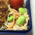 ゆけり３兄弟's cooksnap of when they made 人参とハムと枝豆のサラダ（残り物処理）.