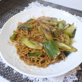 スタイリッシュママ's cooksnap of when they made 簡単#ネギ焼きそば.