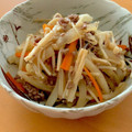 ☆３匹の子ぶた☆'s cooksnap of when they made 大根消費！ひき肉とえのきでコク旨炒め.