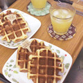 チャオミ's cooksnap of when they made 簡単！HMでサクサクワッフル.