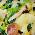 みくみくキャット's cooksnap of when they made ポテトとほうれん草のにんにくバター炒め.