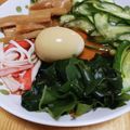 にゃろ介's cooksnap of when they made 簡単！きゅうり＆わかめ＆カニかま　酢の物.