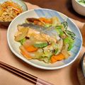 しろみそたん's cooksnap of when they made フライパンで♡鮭のちゃんちゃん焼き.