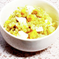 ☆★あんず姫★☆'s cooksnap of when they made ゆで卵とポテトと揚げ玉の青のりマヨネーズ.