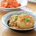 runa10's cooksnap of when they made なんちゃって…♡そぼろ大根煮/大豆そぼろ.