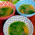 ルぴあ's cooksnap of when they made とろ～りあったか♪ほうれん草と人参スープ.