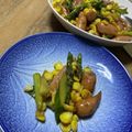 ★ゴンぎつね★'s cooksnap of when they made ウィンナーとアスパラのバター醤油炒め☆.