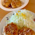 ぶぅと's cooksnap of when they made 鶏ひき肉と豆腐・キノコの照り焼きつくね☆.