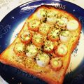 龍青空ママ's cooksnap of when they made アートな…竹輪トースト☆ツナ入りだよ！.