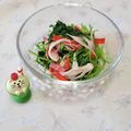 みかかめ's cooksnap of when they made ☆みつ葉とカニカマのわさび正油和え☆.