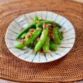 コムギ大好き's cooksnap of when they made スナップエンドウの梅かつお和え.