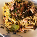 月ホタル's cooksnap of when they made 五右衛門風✿梅とささみの昆布つゆパスタ.
