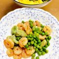 はちみつlove's cooksnap of when they made 簡単☆便利えびとそらまめのにんにく炒め.