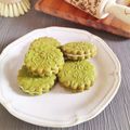 yocchi2109's cooksnap of when they made 抹茶クッキー★ホワイトチョコサンド.