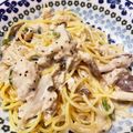 ふるふる菜花's cooksnap of when they made 10分でできる！鯖味噌煮缶クリームパスタ.