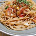 もすろー's cooksnap of when they made フレッシュトマトとアンチョビのパスタ.
