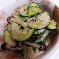 ちびこは's cooksnap of when they made 実家の味☆ズッキーニのごま和え.
