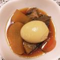 みちばたの花's cooksnap of when they made 圧力鍋で♪牛すね肉と大根と卵の煮物.