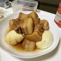 クック7YH7SY☆'s cooksnap of when they made 炊飯器で豚肩ロースの角煮.