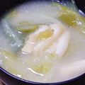 ﾋﾟﾛﾐ♡'s cooksnap of when they made キャベツとお揚げの味噌汁.