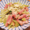 克らぶ's cooksnap of when they made セロリとベーコンの黒胡椒炒め.