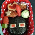 よしゆか62's cooksnap of when they made マイクラ〜エンダーマン、キャラ弁.