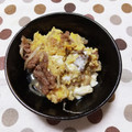ﾁｲﾁｬﾝﾏﾏ's cooksnap of when they made 牛肉ともやしの卵とじ.
