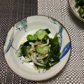 おはなすき's cooksnap of when they made 梅としらすきゅうりワカメのさっぱり酢の物.