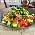 Superlittleboo's cooksnap of when they made 納豆サラダ★パクチーと新玉ねぎとお刺身で.