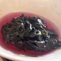 ★ゆずきん★'s cooksnap of when they made 金時草の美しい酢の物.