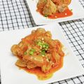 ゆづキッチン's cooksnap of when they made レンジで時短！甘辛チキンのキムチーズ♡.