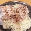 直井きなこ's cooksnap of when they made さっぱり美味♪茄子と豚しゃぶのそうめん.