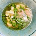 ボブナナ's cooksnap of when they made カニカマと水菜のスープ✿ごま油で風味よく.