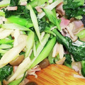 sugiさん's cooksnap of when they made 簡単！豚肉と小松菜の味噌マヨ炒め.