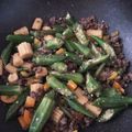 ame-ikuru's cooksnap of when they made ひき肉オクラ丼.