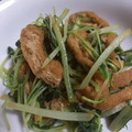 MUJIRUSI☆'s cooksnap of when they made 水菜と揚げの簡単炒め.
