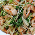 ナッツ627's cooksnap of when they made 水菜ともやしと竹輪のオイマヨ炒め.