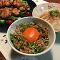 こつゆ514's cooksnap of when they made 簡単一人飯♡豆板醤ご飯の納豆卵かけご飯♡.